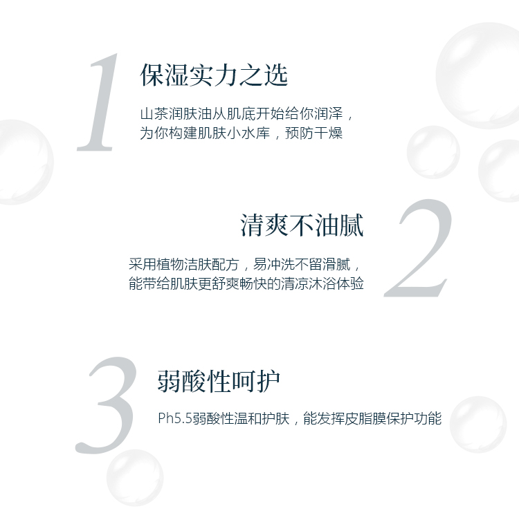 青彩山茶沐浴露