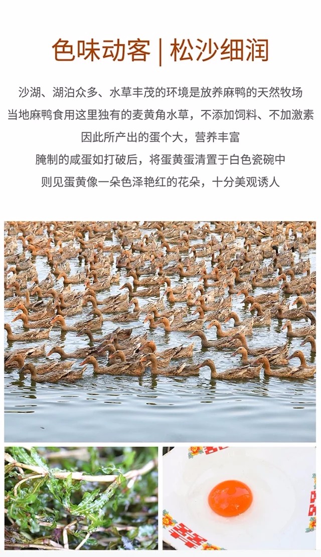 绿茶松花皮蛋 薄盐红泥咸蛋（湖北仓）