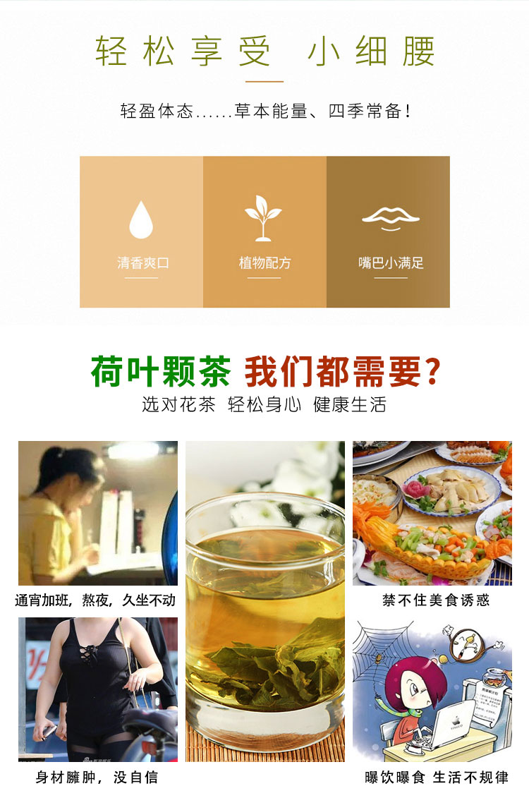 荷叶茶颗粒（武汉库包邮）