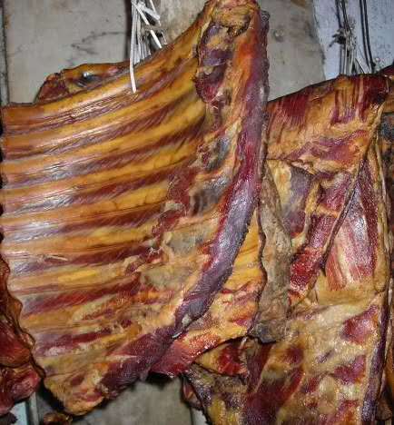 湖北云知道土家熏香肠腊排骨 腊肉 3斤装！1500克（原产地直发）