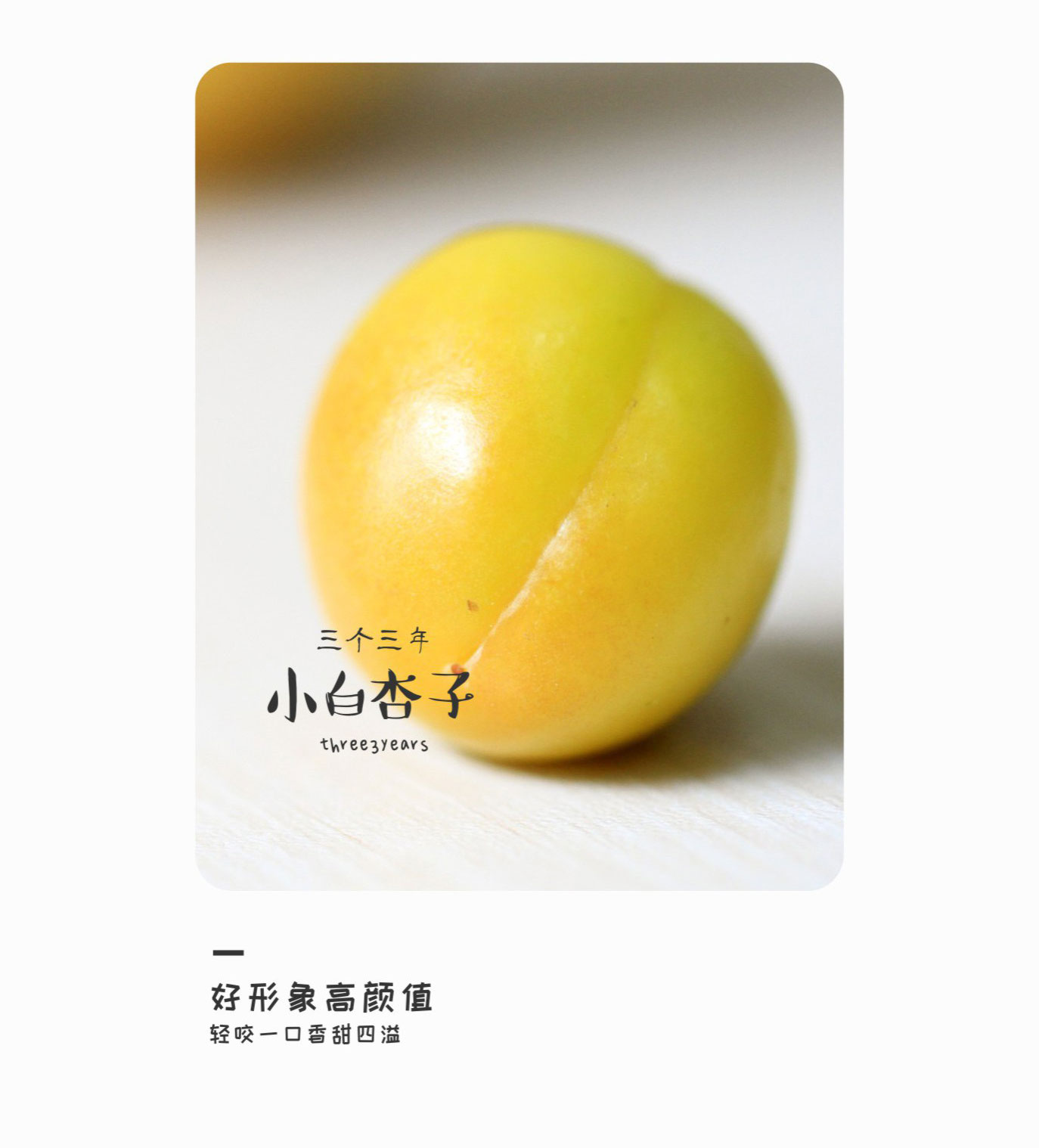 预售特价 三个三年西怀风味新疆库车小白杏子（原产地发货）
