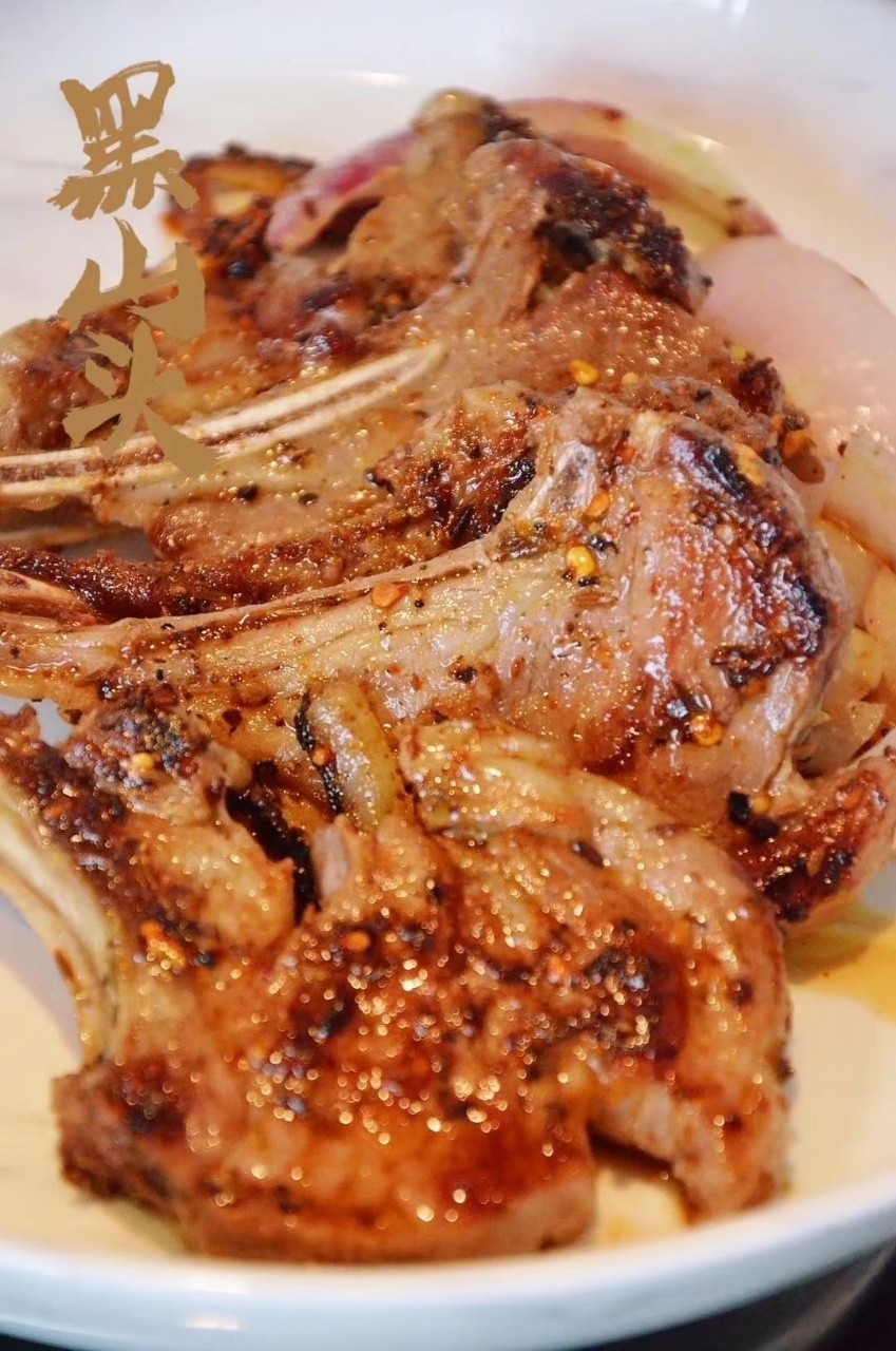 呼伦贝尔黑山头羊肉 无油厚切法排 法式羊排