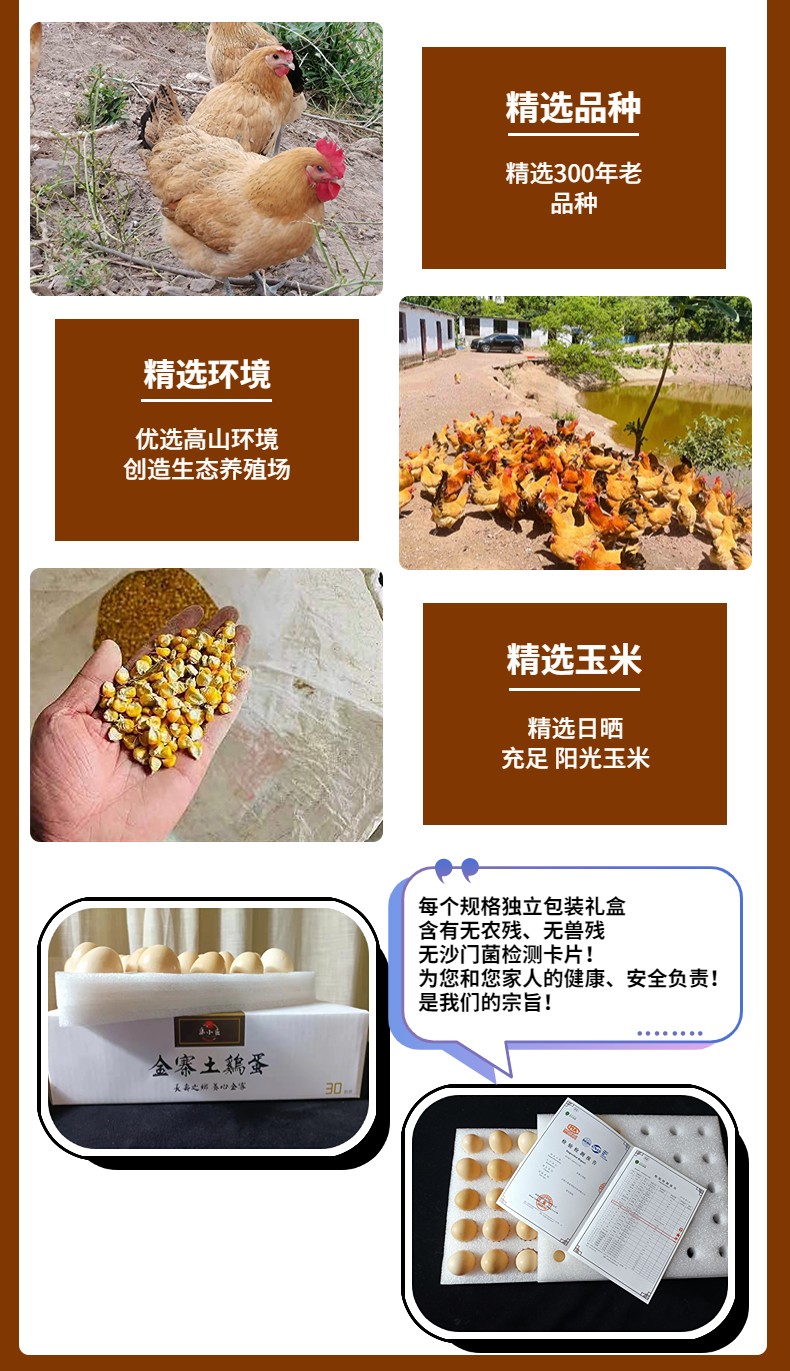 买赠9-13号 大别山金寨土鸡蛋 可生食鸡蛋（原产地发货）